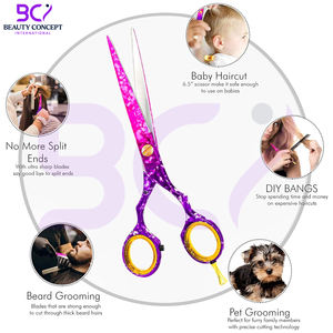 Tijeras de Peluquería, Tijeras para Cortar Cabello, Tijeras de Barbería para Cortar Cabello, Herramienta de Peluquería, Tijeras de Salón para Hombres y Mujeres - Product Image 4