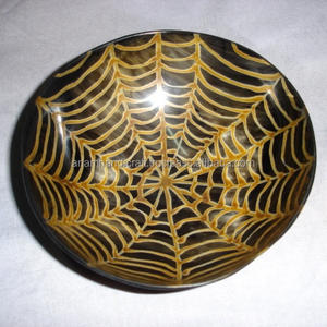 Ensemble de bols de service en corne naturelle d'agate de marque de haute qualité bols de rasage ronds polis fabriqués à la main pour la maison hôtel Restaurant Koi - Product Image 1