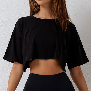 T-shirt unisexe à col en V, manches courtes, rose uni, coupe classique, décontracté, sportif, 100% coton, jersey respirant, tricoté, hiver, 180g RICSA - Product Image 3