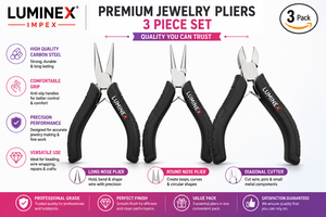 LUMINEX IMPEX <b>Long</b> <b>Nose</b> Stainless Steel Lightweight Jewelry Making Pliers for Bracelet Making DIY Polishing with Smooth Work - Product Image 1