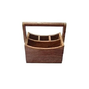 Soporte de Madera Rústico de Lujo Multifuncional Hecho a Mano para Utensilios de Cocina: Cucharas, Tenedores, Cucharones, Espátulas - Almacenamiento Diario de Herramientas de Cocina - Product Image 4