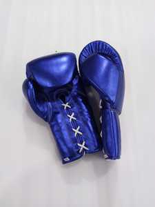 No Boxing No Life Guantes de Boxeo Profesionales de Alta Calidad en Cuero Vacuno Premium con Cordones - Product Image 4