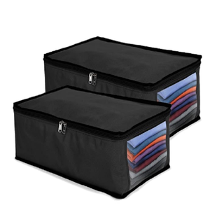 Best Quality Foldable Wardrobe Storage Box for Men Clothes T Shirts Jeans Closet Organizer <b>Bin</b> with 1 <b>Compartment</b> - Product Image 1