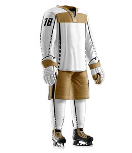 Meilleur prix, uniforme de hockey sur glace personnalisé imprimé pour adultes, best-seller, logo personnalisé, maillot respirant à séchage rapide, ensemble pantalon, faible MOQ - Product Image 3