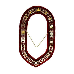Cadena de Collar Metálica Personalizada Ecológica con Lentejuelas y Serigrafía Masónica para el Rito Escocés de la Masonería, Grado 14, Logia Perfección - Product Image 4