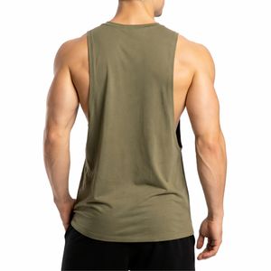 เสื้อกล้ามผู้ชายผ้าฝ้ายสีพื้น น้ำหนักเบา ใส่สบาย เหมาะสำหรับออกกำลังกาย ทนทาน - Product Image 3