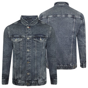 Chaquetas de Mezclilla para Hombre, Corte Ajustado, Color Sólido, Casuales, Abrigo de Mezclilla, Ropa de Moda para Hombre - Product Image 6