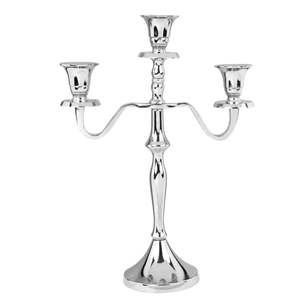 Candelabro de metal de estilo vintage hecho a mano para decoración de hogares de lujo con una estructura artística detallada de hierro. - Product Image 5