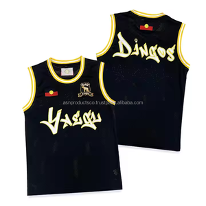 Chemise de basket-ball respirante en maille Maillot de basket-ball rétro personnalisé pour hommes - Product Image 4