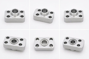 Precision Aluminum Mounting Flange Block for <b>Machinery</b>, Automation Equipment and Mechanical Assembly - Product Image 2