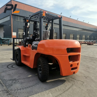 Chariot élévateur diesel PL 7 tonnes, grande capacité, mât triplex, hauteur de levage 6m, pour la logistique portuaire et la manutention de matériaux