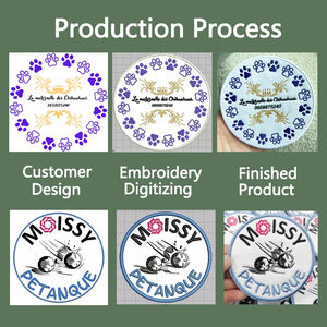 Patchs thermocollants en jean personnalisés avec broderie, logo, pour équipe, groupe, DIY, à crocheter ou à coller, pour vêtements, vestes, chapeaux - Product Image 2