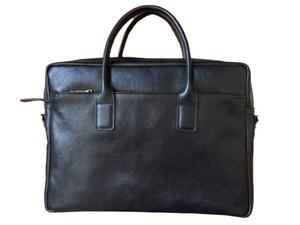 Bolso de Lujo para Portátil de Cuero Genuino Premium, Cierre de Cremallera |   Maletín Ejecutivo Ligero y Elegante para Hombres y Mujeres - Product Image 1