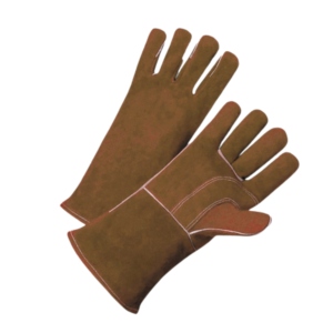 Heavy-Duty Reinforced Cowhide Split Leather Welding <b>Gloves</b> Flame Retardant Abrasion Heat Resistant Safety <b>Gloves</b> ANSI Class 1 - Product Image 5