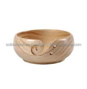 Cuenco de hilo de madera hecho a mano, soporte de hilo de palisandro, caja de almacenamiento de hilo de ganchillo, cuenco de bola de hilo, regalo para cumpleaños de madre - Product Image 4