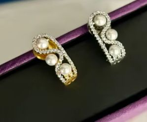 ต่างหูแฟนซีสุดหรูต่างหูผู้หญิงหรูหราสำหรับใส่ไปงานเลี้ยงเครื่องประดับแฟชั่นประดับด้วยหินเพทายสำหรับเป็นของขวัญ - Product Image 2