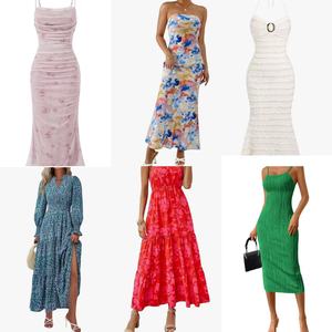 Robe longue élégante sans manches pour femme, style bohème vintage décontracté, pour les saisons printemps-automne, marque Sshein, neuve - Product Image 1