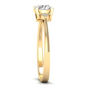 Anillos de Moissanita Redondos de 0.86 Quilates VVS1 de Plata de Ley 925, Precio al por Mayor REYES, Joyería Fina Original para Compromiso y Boda - Product Image 3
