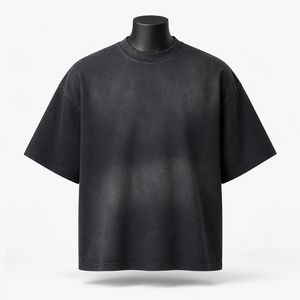 เสื้อยืดโอเวอร์ไซส์ผู้ชายราคาโรงงานขายส่ง ออกแบบเองได้ เสื้อผ้าแฟชั่นลำลอง สตรีทแวร์ ผู้ผลิตเสื้อเปล่า - Product Image 1
