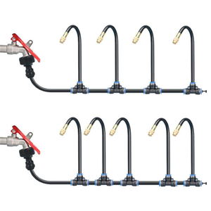 Adaptateur de <span class=keywords><strong>robinet</strong></span> rapide pour irrigation par brumisation de jardin, filetage femelle 3/4 po, raccord rapide 8 mm avec filtre en maille - Product Image 4