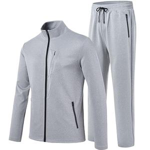 Conjunto de chándal de dos piezas con capucha y pantalones deportivos de entrenamiento para hombre, conjunto de chándal con cremallera de alta calidad para hombre - Product Image 1