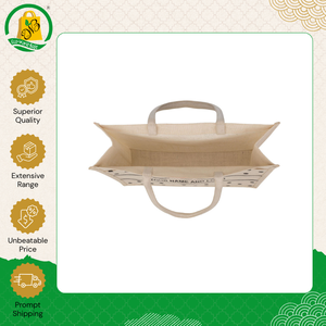 Venta Exclusiva de Bolsas de Compras Ecológicas Promocionales 100% Yute, Bonitas y Modernas, con Impresión Libre de Azo y Bolsillo Frontal - Product Image 5