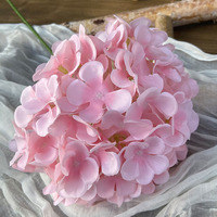 Bunga Hydrangea sutra bunga Hydrangea palsu untuk dekorasi rumah bunga buatan Hydrangea