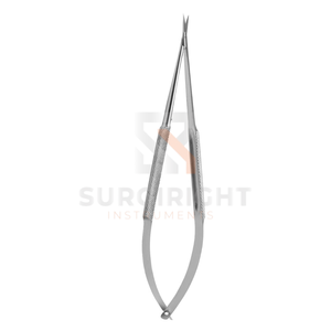 Tijeras de Microcirugía Rectas y Curvas, Instrumento Quirúrgico de Precisión de Acero para Cirugía Oftálmica y Microcirugía Ocular de SurgiRight - Product Image 1