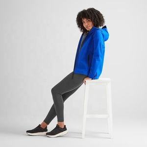 Blue <b>Women's</b> Waterproof Windbreaker <b>Jacket</b> Hooded <b>Zip</b> <b>Up</b> Lightweight Outdoor Rain Coat for Hiking for travel - Product Image 3