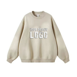 Sweat-shirts en molleton de coton à col rond pour hommes, prix usine, sweat-shirts en coton personnalisés - Product Image 5
