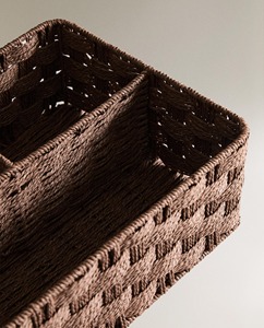 Seagrass storage basket with 3 compartments Handmade Storage Basket Wholesale eco-friendly Made Viet Nam - Product Image 4