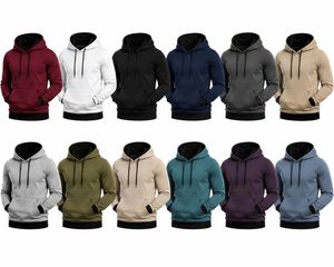 Sudadera con Capucha de Estilo Urbano para Hombre, Vintage, de Felpa Gruesa de Spandex/Algodón, con Bolsillo y Diseño de Hombros Caídos - Product Image 6