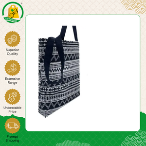 Sac à main en toile de coton biodégradable écologique, sans azo, imprimé, décontracté, à double poignée, en promotion à bas prix - Product Image 5