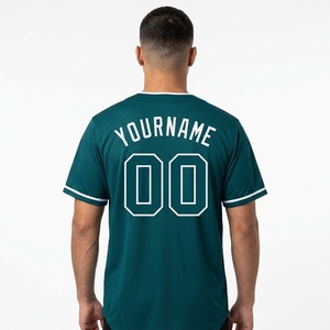 Maillot de baseball avec logo personnalisé, maillot de sport brodé, uniforme de baseball unisexe à manches courtes en mesh polyester 3D - Product Image 3