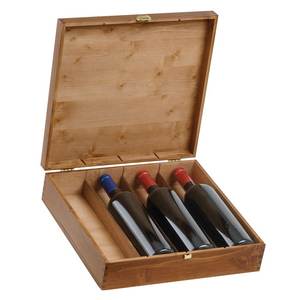 Caja de vino de madera personalizada para regalo de botella de vino, embalaje para bodas, aniversarios, cumpleaños y eventos de celebración - Product Image 3