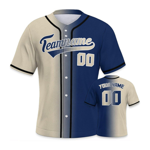 Sublimation Design Baseball Jersey Own Team Player Name Short Sleeve Full <b>Button</b> Custom Softball Shirt Low MOQ Supplier - Product Image 6
