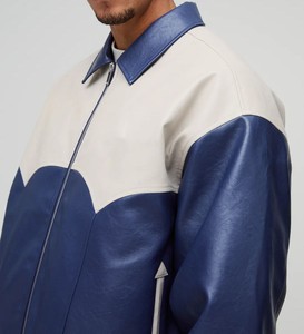 <b>Men's</b> Varsity Letterman <b>Jacket</b> Custom <b>Baseball</b> <b>Jacket</b> Wool Body Leather Sleeves OEM ODM Bulk Wholesale Sportswear Factory - Product Image 2