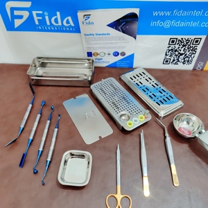 Fida กล่องสเตนเลสสตีลสำหรับทันตกรรม, 304สารอาหาร Grf ชุดผ่าตัดทางทันตกรรมรากฟันเทียมมีความแม่นยำ500มล. - Product Image 2