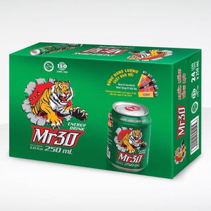 Boissons énergisantes en gros, fabrication OEM/ODM, marque privée, en canettes de 250 ml, échantillon gratuit, saveur originale, de A&B Vietnam. - Product Image 1