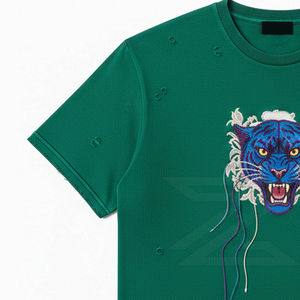 เสื้อยืดฮิปฮอปผู้ชาย โพลีเอสเตอร์/คอตตอน คอกลม ทรงปกติ พิมพ์ลายด้วยความร้อน ระบายอากาศได้ดี ผ้าป้องกันการเป็นขุย น้ำหนัก 150 กรัม รับสั่งทำ - Product Image 2