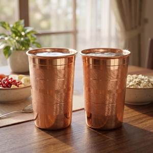 Elegante Juego de Vasos de Cobre para Servir Agua, Jugos y Cócteles - Product Image 6
