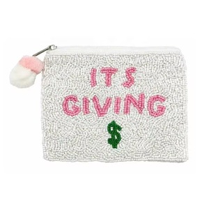 Seed Bead <b>Mini</b> Bag Wrislet Mardi Gras Umbrella Seed Beaded Coin Purse From India Handmade Coin <b>Pouch</b> for Women - Product Image 3