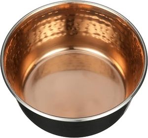 Handmade Hammered Copper Serving Bowl Black Exterior Polished Interior Vintage Style Food Serving Bowl for Dining Table offer - Product Image 3
