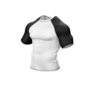 เสื้อแรชการ์ดแขนสั้นป้องกันแสงแดด UPF50+ สำหรับเล่นเซิร์ฟ ว่ายน้ำ MMA ต่อสู้แบบกราปลิง และว่ายน้ำ - Product Image 5