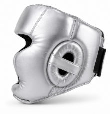 HAWK SPORTS INDUSTRIES Protège-tête de boxe en PU argenté HW-BHG-001 pour l'entraînement, le sparring, le MMA, le Muay Thai, le Taekwondo - Product Image 3