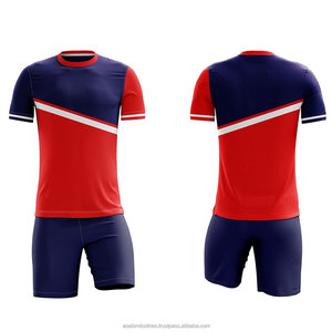Maillot de football d'été court, léger, respirant, à séchage rapide, de haute qualité, avec design personnalisé, vente en gros d'usine, maillot de France - Product Image 1