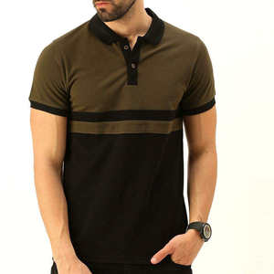 Camisa de Manga Corta para Hombre, Color Verde Oliva y Negro, de Lona Sólida, Tejida, con Botones al Frente, Corte Regular, Secado Rápido, Estampado Digital - Product Image 4