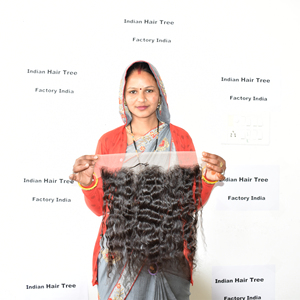 100% Wholesale Cheap Vietnamese Double Machine HD 13*4 Frontal <b>Curly</b> Unprocessed Cuticle aligned deep wave Human Hair <b>Extensions</b> - Product Image 6