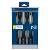 Jeu de tournevis Torx PRO 6 pièces en acier S2, couple élevé, TX10-TX40, kit d'outils manuels professionnels industriels pour bricolage, poignée antidérapante