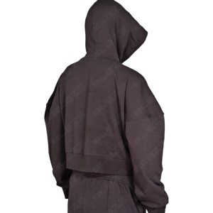 Ensemble 2 pièces à épaules tombantes : Sweat-shirt et pantalon de jogging, Hoodies oversize et pantalons de survêtement, Ensemble Jogger - Product Image 6